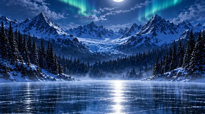 Blackwater Lake: dark ice under a moody sky